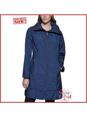 Travel Packable Rain Jacket Long Sleeve Solid Mild Weather
